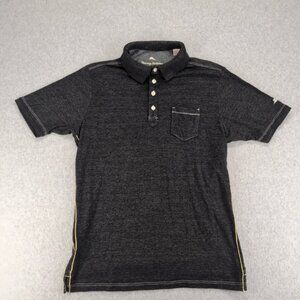 Tommy Bahama Shirt Mens Small Gray Relax Island‎ Modern Fit Short Sleeve Outdoor